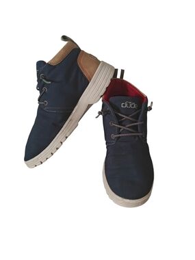 Hey Dude Youth Spencer Eco Ankle Chukka Boots in Navy Blue Size 4Y